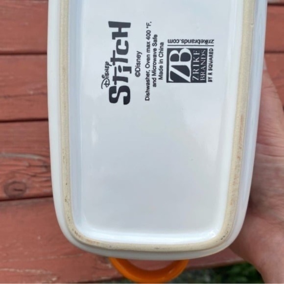 Disney Stitch Halloween Baking Pan Loaf Bread NEW Ceramic Pumpkin Witch - Picture 6 of 6